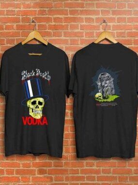 1990S Black Death Vodka Guns N Roses Slash Skull New T-Shirt 73